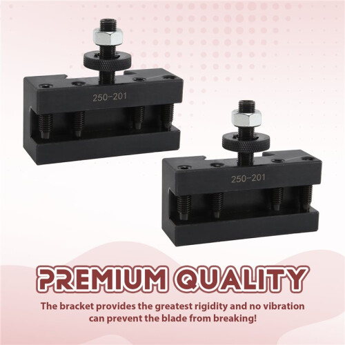 2Pcs 250-201 Quick Change Tool Holder Turning and Facing Tool Holder for Lathe Cutter Cutting Tool Bits 2