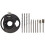 11 Pcs Multipurpose Cutting Guide Kit Shank HSS Routing Router Bits and 4Pcs Twist Drill Bit for Rotary Tools 2