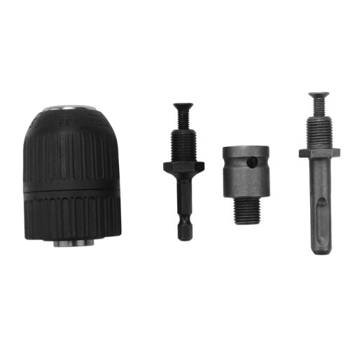 4PCS Keyless Drill Chuck Conversion Tools, 13mm Keyless Drill Chuck, Used for Impact Wrench Conversion Hardware Tools 1