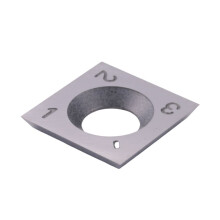10Pcs 14mm Square Straight Carbide Cutter Insert with 10Pcs M610mm Screws for Wood Working Spiral/Helical Planer Cutter