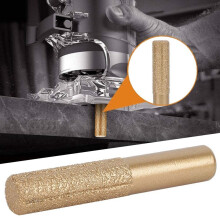 12,7X13,5X75mm Diamantboren Gesoldeerde Diamant Rechte Freesbit Snijden van Steen Kwarts Steen Trimmachine