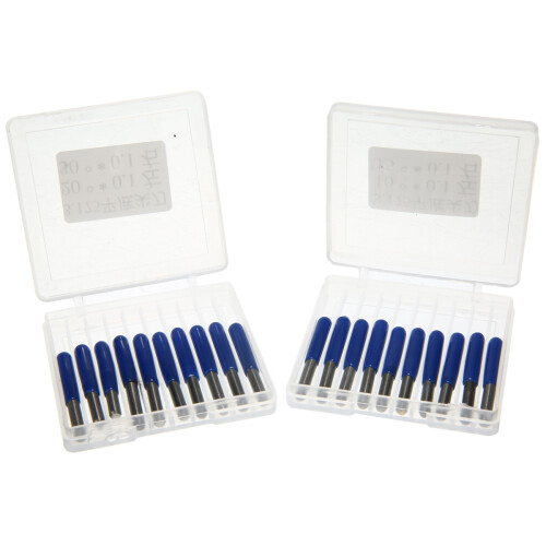 20Pcs Carbide PCB Engraving Bits 3.175mm CNC Router Bit 10/15/20/30 Degree Milling Cutter Tools 1