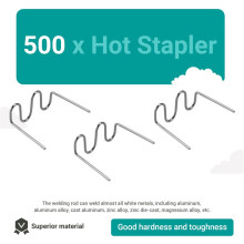 500Pcs Welding Rods Hot Staple Repair Machine Plastic Welding Hot Stapler Car Auto Bumper Repair Pre Wave Staples 0.6mm