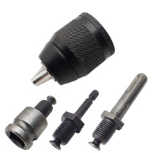 2-13mm Keyless 3-Jaw 1/20-20UNF Drill Chuck Quick Change Adapter SDS- Shanks 1/4Inch Hex Square Fit Rotarys Hammer