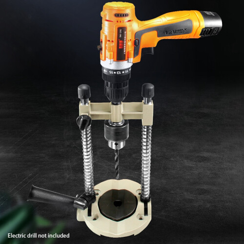 Precision 45-90 degree Angle Adjustable Drill Guide Attachment with Chuck Drill Holder Stand Drilling Guide 1
