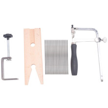 1 Set 3-In-1 Professionelles JuweliersäGe Set Schmuckwerkzeuge SäGerahmen 144 Klingen Holzstiftklemme Holz Metallschmuck Werkzeuge
