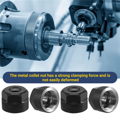 4Pcs ER11-A Type M14 Thread Collet Clamping Hex Nuts, for CNC Milling Chuck Holder Lathe 1