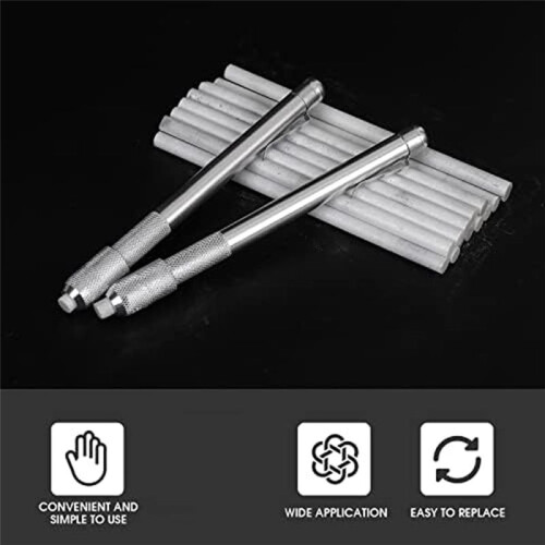 2 Pack Soapstone Holders  with 16 Pack Refills Round Soapstone for Welding Tools, Aluminum, and Cast Iron 1