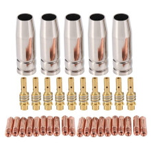 35Pcs 15AK Welding Torch Consumables 1mm MIG Torch Gas Nozzle Tip Holder of 15AK MIG Welding Torch
