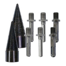 Split Drill Bit, Easysplit Drill Bit, Easy Split Drill Bit, Wood Log Drill Bit Steel Firewood Splitter (32/42mm)