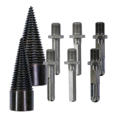 Split Drill Bit, Easysplit Drill Bit, Easy Split Drill Bit, Wood Log Drill Bit Steel Firewood Splitter (32/42mm)