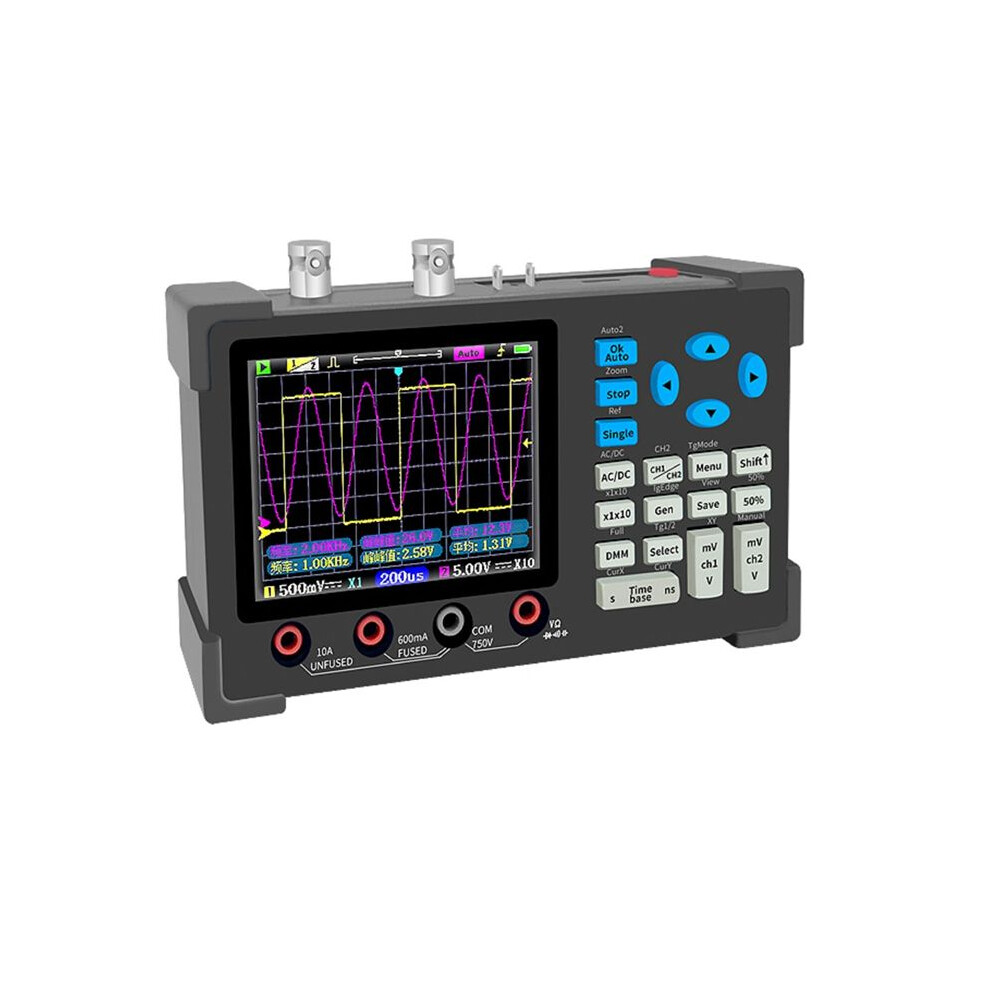 Dso3d12 3.2 Inch Desktop Digital Oscilloscope 120M Bandwidth Dual Channel Multimeter And Signal Generator 3 In 1 120M 6034255974759