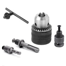 1.5-13mm Converter 1/2In-20UNF Wrench Drill Chuck Thread Adapter SDS 1/4In Hex Driver Wrench Drill Bit Connecting Rod