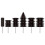 Leather Burnisher Bits for Rotary Tools - 6 Piece Set of Solid Tropical Sandalwood Burnishing Tools Smooth Leather 1