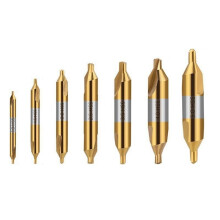 High-Speed Steel Center Drill 7-Piece Set 1.0mm 1.5mm 2.0mm 3.5mm 4.0mm 5.0mm for Lathe Metal Processing