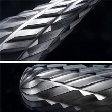 Single Cut Carbide Rotarys Burr Set, 10 Pcs 1/8inch Shanks, 1/4inch Length Tungsten Steel for Woodworking,Drilling