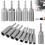 14Pcs Hexagonal Sockets Set, 6-19mm Deep Socket Adapter Kit Hex Shank Nut Driver Bits Set Quick Change Nut Setter 2