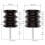 Leather Burnisher Bits for Rotary Tools - 6 Piece Set of Solid Tropical Sandalwood Burnishing Tools Smooth Leather 3