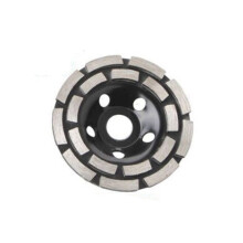 Muela Abrasiva de Diamante de Doble Hilera de 125 mm Muela Abrasiva de Diamante para Piso de Concreto de Piedra de Cemento