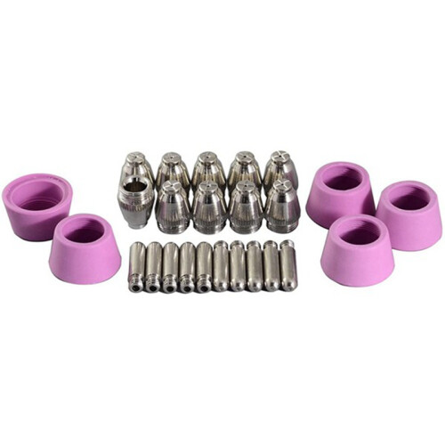 100Pcs AG60 Plasma Cutting Machine Consumable SG55 Plasma Cutter Accessories Plasma Torch Tip Electrode Cutter Kit 2