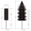 Leather Burnisher Bits for Rotary Tools - 6 Piece Set of Solid Tropical Sandalwood Burnishing Tools Smooth Leather 8