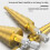 3-Piece Hexagonal Handle Step Drill  3Pc Export Pagoda Drill Step Drill Double Bubble Step Drill Reamer. 4