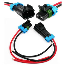 1-Pack Metri-Pack 2 Pinos 30 Amp, Conectores SéRie 280 Multifuncionais (Macho para FêMea Pigtail 12GA)