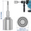 SDS- T Post Ground Rod Driver, Drill Bit Driver Durable Hammer Drill Rod Driver para Hammer Drill Ground Rods B 7