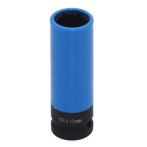 Wheel Protector Impact Socket Set 1/2 Inch Drive Lug Nut Socket, Color-Coded Protective Sleeve(15/17/19/21/22mm) 2