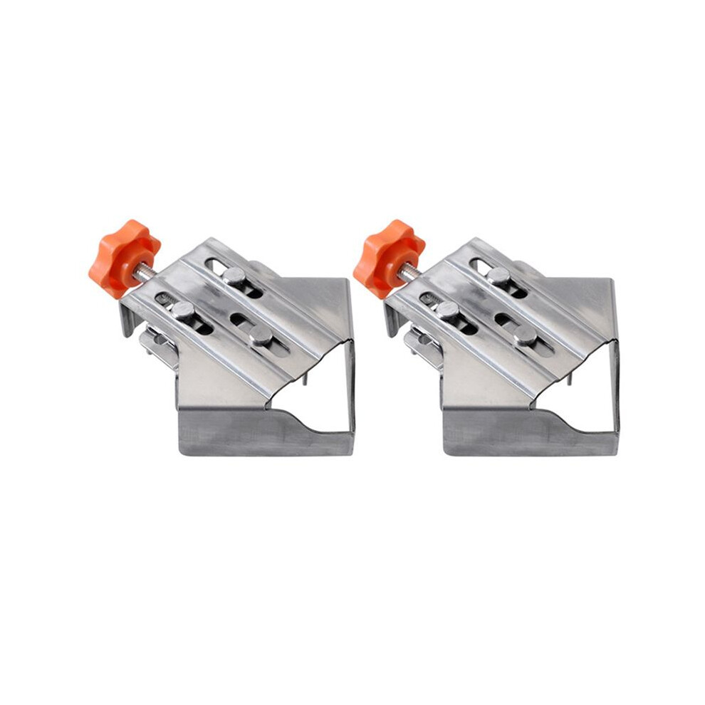2Pc Carpenter Quick Positioning Clamp For Wood Panel Splicing 90 Degree Right Angle Fixing Clip Right Angle Clamp-Closed 4712088446927