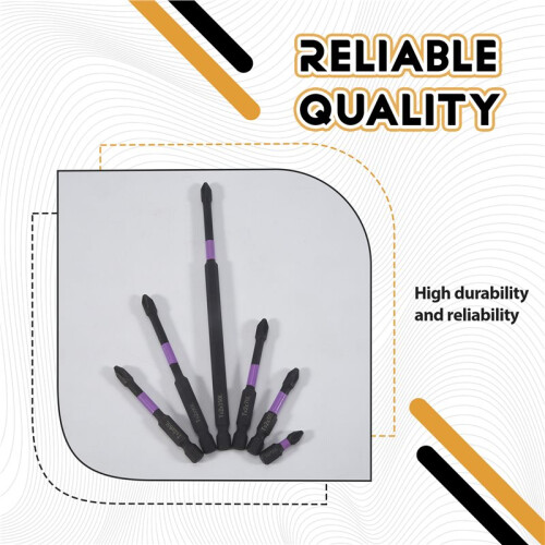 Magnetic Drill Bits D1 Anti-Slip and Shock-Proof Bits with Phillips Screwdriver Bits Magnetic Screwdriver Set (2Set) 2