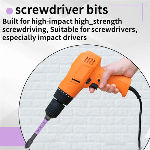 Magnetic Drill Bits D1 Anti-Slip and Shock-Proof Bits with  Screwdriver Bits Magnetic Screwdriver Set (2Set)