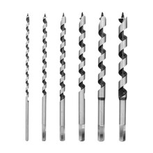 FöRläNgande TräBearbetningsvalsborr 230 mm Set med Sexkantigt Handtag TräSnodd TräHåLsborr 6-Delat Set