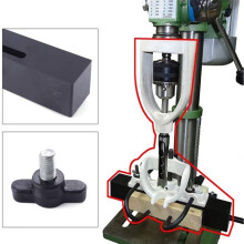 Vierkantloch-Bohrer-Adapter, Bohraufsatz für Tischbohrmaschine, Rutschfeste Vierkantloch-Handbohrmaschinen, Befestigungshalterung, Weiß