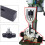 Square Hole Drill Bit Adapter Drill Attachment for Table Drill Non-Slip Square Hole Hand Drills Fixing Bracket White 1