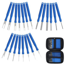 21-Teiliges Auto-Klemmen-Entfernungswerkzeug-Set, Kabelstecker, Abzieher, Elektrischer Draht, Crimp-Stecker, Pin-Entferner, Blau