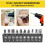 30Pcs Flexible Drill Bit Extension Kit,Right Angle Drill Attachmen,Rotatable Socket Adapter,Bendable Extender Drill Bit 7