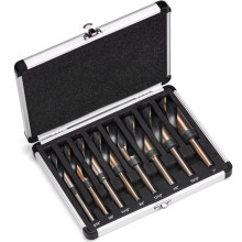 8-Teiliges Silber- und Deming-Bohrerset, Bohrerset mit Reduziertem Schaft, Schaft mit 1/2-Zoll-Durchmesser, Größen 9/16 Bis 1 Zoll