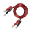 2Pcs Multi-meter Test Leads Cable Jumper Wire  Security 4mm Banana Plug Retractable Test Tool Red Black 1