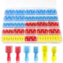 280-Delige Spadeconnectorset, 22-10AWG Snelkoppelingsdraadconnectoren, Nylon GeïSoleerde Spade-Aansluitconnectoren