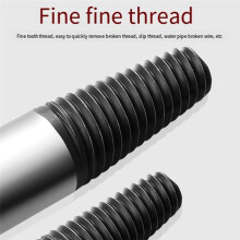 6 Pieces of Broken Screw Extractor Set 3-25mm Drill Set Carbon Steel Double-Sided Screw Pulling Center Drill