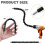 17 Flexible Drill Bit Extension Set:105 Right Angle Drill Attachment,Drill Bit Holder,Screwdriver Bits 90 Angled Bits 2