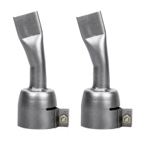 2Pcs 20mm Flat Welding Nozzle Tips for PVC Floor Weld Nozzle Stainless Steel Tip for Hot Air Tourch GunSoldering