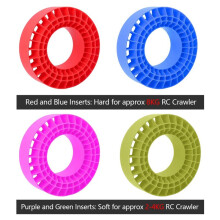 4PCS Silicone Rubber Insert Foam Tire Fit for 1.9 Inch Wheel Tires 108mm Foam Fit for 1/10 RC Crawler Car-