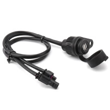 Motorfiets USB Dubbele Aansluiting voor R1200GS R1250GS F700GS F750GS F800GS F850GS ADV Accessoires met Verliesvrije Lijn