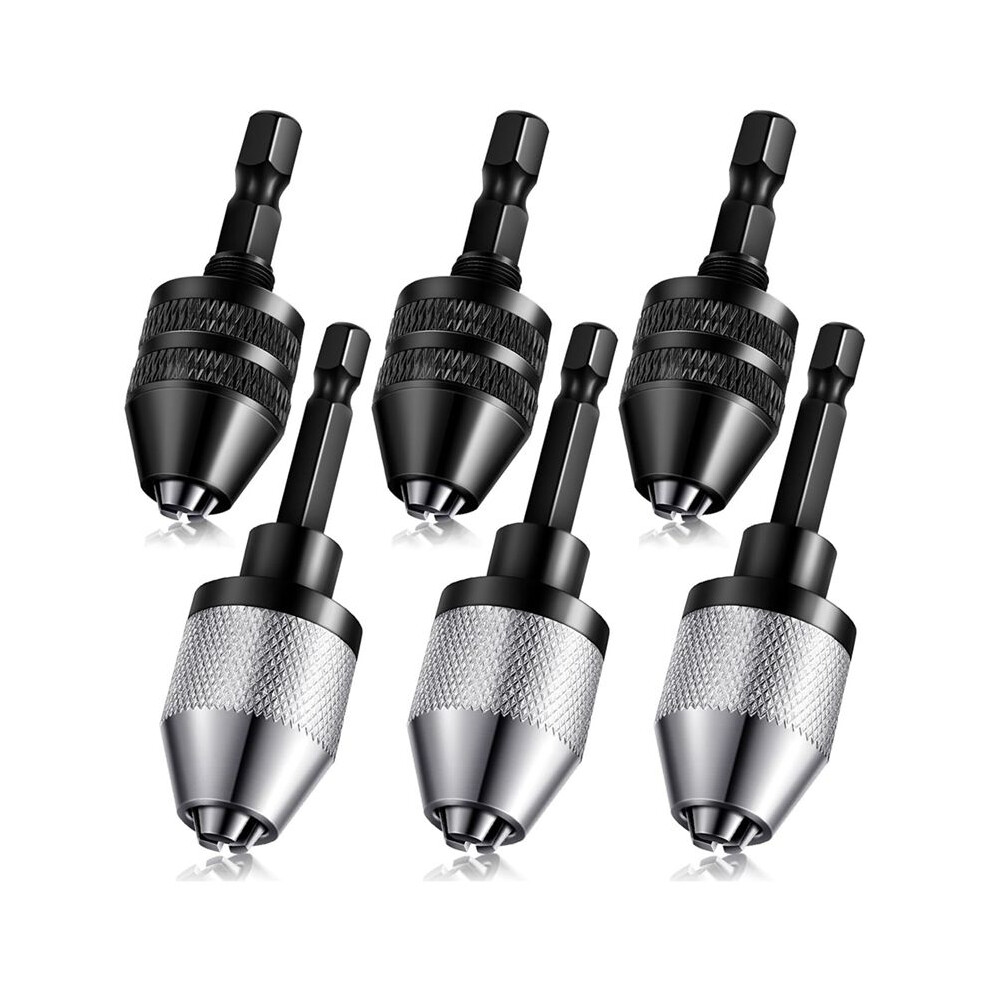 Keyless Drill Chuck Bit,Keyless Drill Chuck Fast Change Converter Extension Screwdriver Drill Adapter0.3-6.5/0.3-3.6Mm 4712976308108