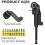 17 Flexible Drill Bit Extension Set:105 Right Angle Drill Attachment,Drill Bit Holder,Screwdriver Bits 90 Angled Bits 4