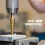5PCS Step Drill Bit Set, HSS Drill Bits, Automatic Center Punch, Shaped Split Tip, W/Aluminum Case, Step Bits for Metal 3