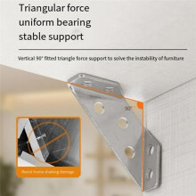 20PCS Universal Furniture Corner Connector, Angle Fasten Connector Furniture Triangle Support Frame
