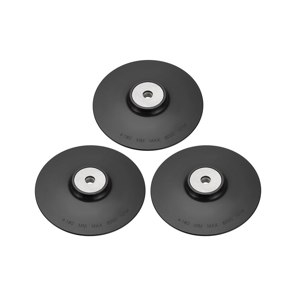 3Pcs Plastic Angle Grinder Backing Pad Compatible With M14 Internal Thread Disc Sander Angle Grinder 180Mm Diameter 4713004805989